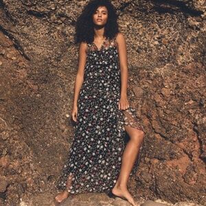 Doen Mirreille Jardin De Marquerites Maxi Dress Size L NWT